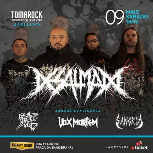 DESALMADO + SANGRIA+ GUTTED SOULS + VOX MORTEM – Heavy Beer (RJ)