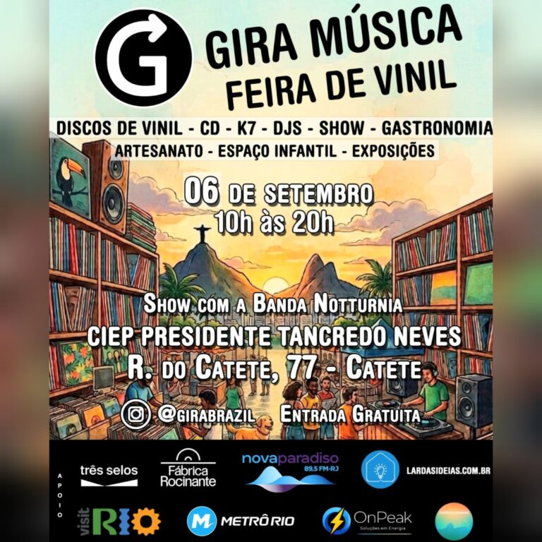 GIRA MÚSICA: Feira de Vinil no Rio de Janeiro neste domingo!